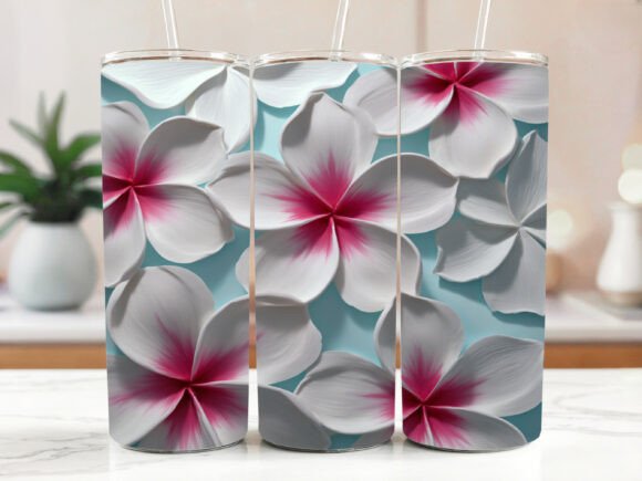 Download Plumeria Tumbler Sublimation Design 20 - Tumbler sublimation Collection