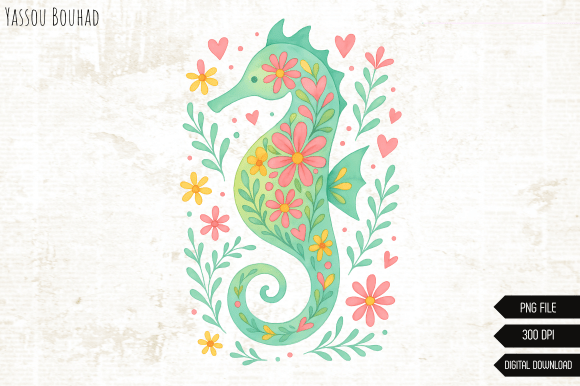 Download Seahorse Sublimation Png, Summer Design - Summer design Collection