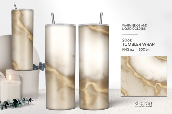 Download Tumbler Sublimation Beige Gold Ink PNG - Tumbler sublimation Collection